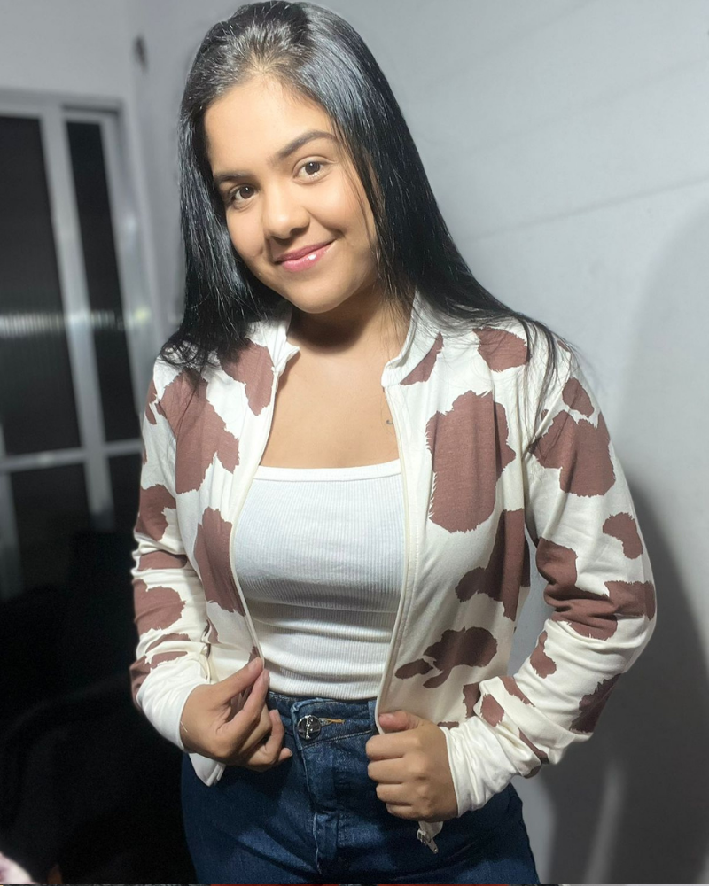 Casaco Malhado Moletim – Marrom e Branco