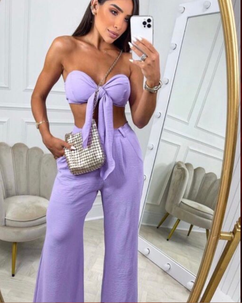 Conjunto Pantalona – Lilás